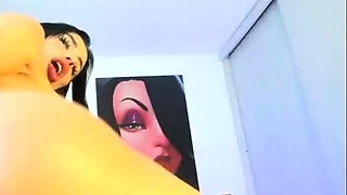 Solo webcam tranny masturbation