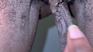 Closeup Pulling My Big Long Pussy Lips