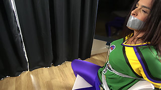 Latina in: Hockey Team Member Taped up to a Chair and Tape Gagged! (4k)