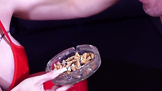 Numerous Cigarette Human Ashtray