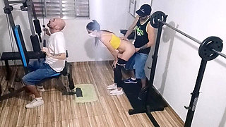 Wife Cheating on Her Husband at the Gym Behind His Back!