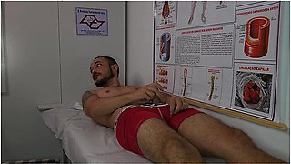 Slutty Nurse Gets Turned On By Patients Erection