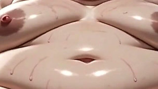 Horny Obese BBW Masturbates Her Hairy Wet Pussy Alone in Bed - Big Belly Solo Play