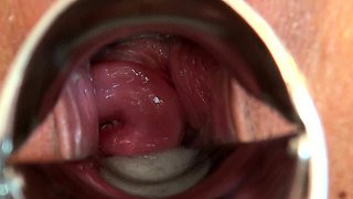 Naughty Asian milf Julia solo masturbation close up