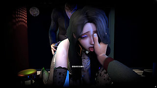 3D Big Boobs Slut Wearing Hot Pantyhose Got Fucked so Hard