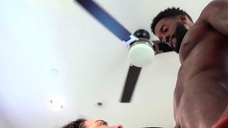 Amateur interracial threesome