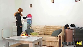 Daddy4k. my trainer had a fresh lump of equipment in his panties