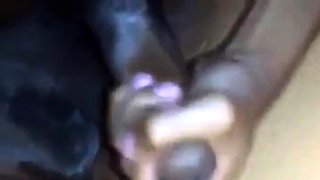 Big-Cock Black Gipsy Amateur Cums on Twink