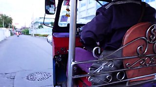 Cute Thai teen with big tits picked up