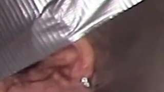Hooded in Nylon, Blindfolded with Duct Tape, Facialized, and Cummed in Mouth