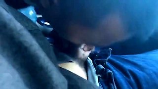 Twink Sucks Big Cock in a Car