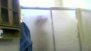 Mexican Aunt Maria spied on in the shower