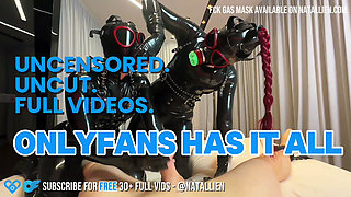 Latex Mistress Takes Control of Her Restrained Sub With a Relentless Toy Tease