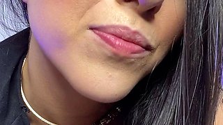 Pussy toying busty high heeled stunner solo pov masturbation
