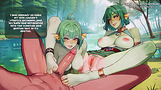 Big Ass 18yo Monster Girls Get Huge Anal Gapes After Some Ass Fucking Threesome with Creampie - Harem Vs Zombies (steam Game)