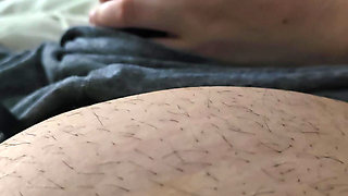 Step mom can't resist and pulled out step son dick for a quick handjob