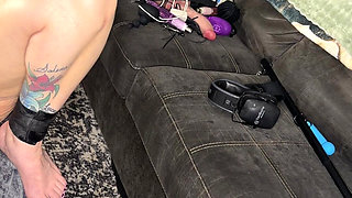 Submissive Wife Fucked by Machine and Cums Again and Again