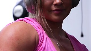 Beautiful brunette in sexy solo fingering masturbation 4 wmv