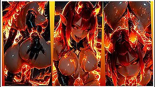 Demonic Lava Lady Fucks Like A Goddess And Demands Hot Cum All Over Her Face. Ai Generated