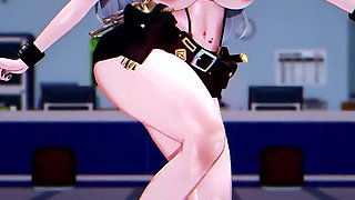 [mmd] Yi Xuan - Game "zenless Zone Zero" Dance Clip Dress up Police Uniform Bunny Girl Erotic Cheongsam Ol Secretary Uniform