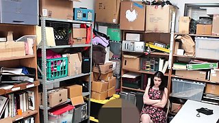 Busty brunette teenager gets punished with teen 18