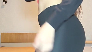 Jasmica, a Beautiful Latina with a Big Ass, Video Call with a Tinder Date Ends in a Big Squirt