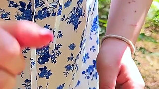 Handjob in - Stranger Woman Caught Me Masturbating and Makes Me Cum!