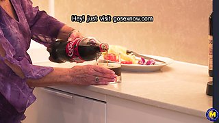 Seventy-three-year-old Maya Lambert, looking quite appealing, is scheduled for an evening meal with a younger man she connected with via the internet.