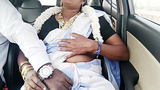 Indian Bhabhi Car Sex. Telugu Bhabi Car Long Drive for Fucking with Stepson