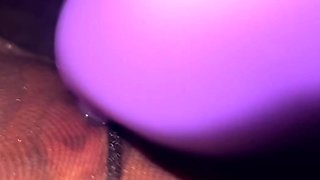 Close up pussy toy and finger