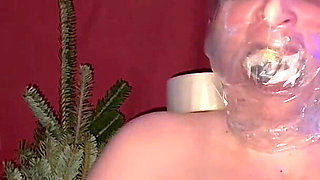 Newspaper and Tape Gag, Bag Play and Tits Squeezing