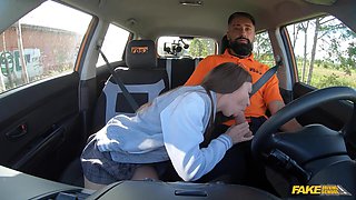 Viks Angel’s Italian Brunette Heat in Driving School