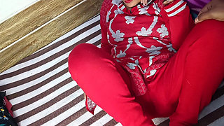 Very beautiful desi girl calls her college boyfriend into the room and fucks him.