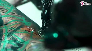 Latex Lesbian Sex: Anuskatzz & Lisa Rocketcock Anal Toy Fuck