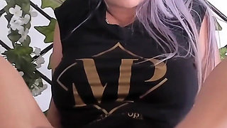 Busty MILF Ashleygrey: Oily Footjob & Deep Throat Seduction