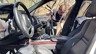 Outdoor Car Vacuum Leather Seats