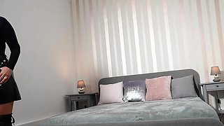 Sexy Granny In Latex Seduces Young Stud For Intense Blowjob