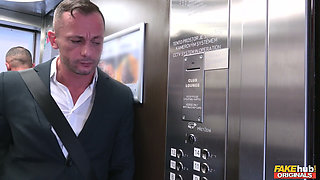 Fakehub Originals - D'runk Bride Sonya Durganova Loses Her Fiance and Sucks Dorians Cock Before Riding Him in a Hotel Room