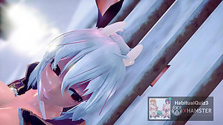 MMD R18 Christmas  SEX Luke want to gangbang public ahegao 3d hentai fap hero ntr cheating wife big dick