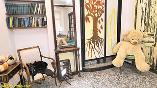 Tattooed MILF Stretching Her Flexible Body