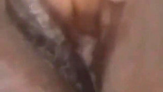 Closeup Fingering My Wet Tight Black Pussy