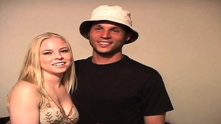Cute blonde college slut fucked
