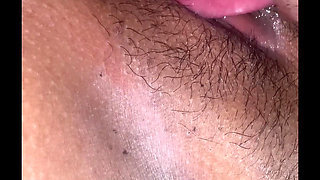 Drooling Pussy Licked by Classmate While Doing Thesis
