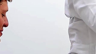 Gamer Boy Gets a Deepthroated Blowjob From His Nurse Who Came to Relieve Him