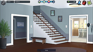 Stepmom doing a Russian in the laundry room alone