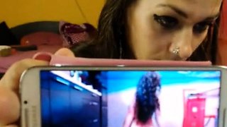 Webcam Girl Plays with Dildo