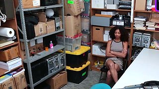 Busty black lady gets caught by her spouse and punished
