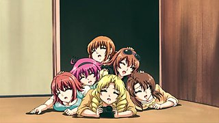 Uncensored Hentai: Lusty Buxom Babes Turn a Normal Guy Into a Sex-addict After a Hardcore Orgy