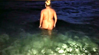 Skinny Dipping in the Aegean Sea in Greece at Night!