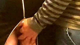 Perv Old Man Fingering Pussy in Subway!
